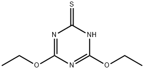 1,3,5-Triazine-2(1H)-thione,4,6-diethoxy-(9CI) 结构式