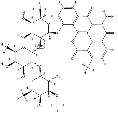 酒教突变霉素 C, 155232-80-7, 结构式