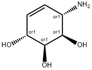 4-Cyclohexene-1,2,3-triol,6-amino-,(1R,2S,3R,6S)-rel-(9CI),155239-00-2,结构式