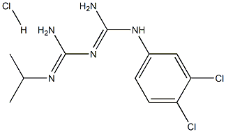 Chlorproguanilhydrochloride 化学構造式