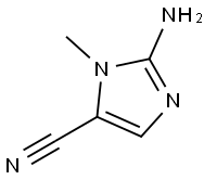 1H-Imidazole-5-carbonitrile,2-amino-1-methyl-(9CI) Structure