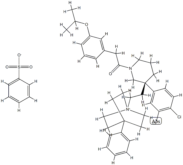 苯磺诺匹坦铵 结构式
