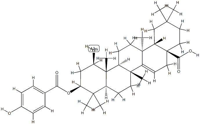 1-hydroxymaprounic 3-p-hydroxybenzoate 结构式