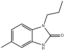 2H-Benzimidazol-2-one,1,3-dihydro-5-methyl-1-propyl-(9CI) 化学構造式