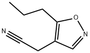 4-Isoxazoleacetonitrile,5-propyl-(9CI) 化学構造式