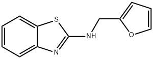 N-(furan-2-ylmethyl)-1,3-benzothiazol-2-amine, 155672-49-4, 结构式