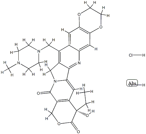 LURTOTECAN HYDROCHLORIDE,155773-58-3,结构式