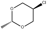 5β-Chloro-2α-methyl-1,3-dioxane Struktur