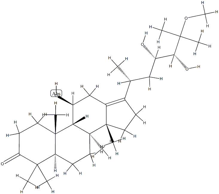 25-甲氧基泽泻醇A,155801-00-6,结构式