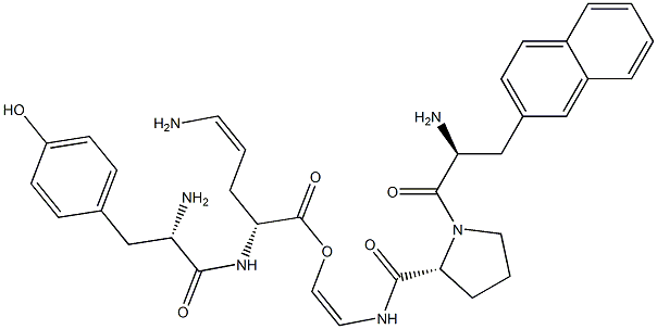 tyrosyl-cyclo(ornithyl-(2-naphthyl)alanyl-prolyl-glycyl-) Struktur