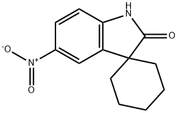 1,3-Dihydro-5-nitro-3-spirocyclohexaneindol-2-one Structure