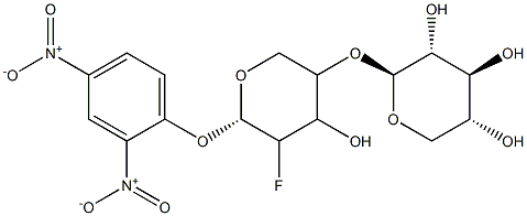 2',4'-dinitrophenyl 2-deoxy-2-fluoro-beta-xylobioside,156271-23-7,结构式