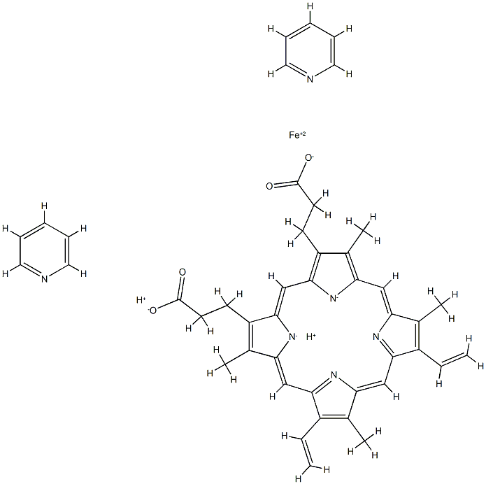 pyridine hemochrome Structure