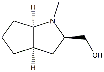 Cyclopenta[b]pyrrole-2-methanol, octahydro-1-methyl-, [2R-(2-alpha-,3a-ba-,6a-ba-)]- (9CI) Structure