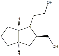 Cyclopenta[b]pyrrole-1(2H)-ethanol, hexahydro-2-(hydroxymethyl)-, [2R-(2-alpha-,3a-ba-,6a-ba-)]- (9CI) 结构式