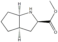 Cyclopenta[b]pyrrole-2-carboxylic acid, octahydro-, methyl ester, [2R-(2-alpha-,3a-ba-,6a-ba-)]- (9CI) 结构式