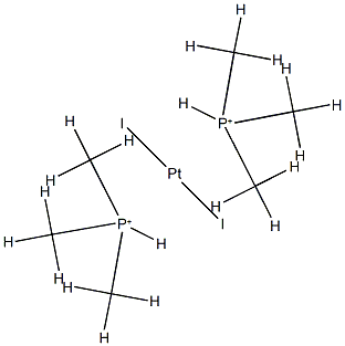 diiodoplatinum, trimethylphosphanium 结构式