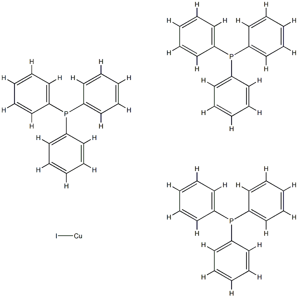 Iodtris(triphenylphosphino)kupfer 结构式