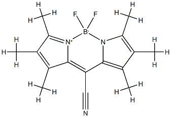 [[(3,4,5-Trimethyl-1H-pyrrol-2-yl)(3,4,5-trimethyl-2H-pyrrol-2-ylidene)methyl]carbonitrile](difluoroborane) Structure