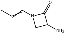 2-Azetidinone,3-amino-1-(1-propenyl)-(9CI) 结构式