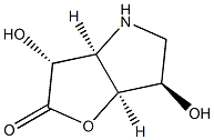 2H-Furo[3,2-b]pyrrol-2-one,hexahydro-3,6-dihydroxy-,[3R-(3-alpha-,3a-alpha-,6-bta-,6a-alpha-)]-(9CI) 结构式