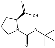 BOC-L-脯氨酸,15761-39-4,结构式