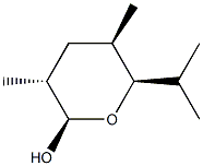 2H-Pyran-2-ol,tetrahydro-3,5-dimethyl-6-(1-methylethyl)-,[2R-(2alpha,3bta,5alpha,6alpha)]-(9CI) Struktur