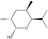 2H-Pyran-2-ol,tetrahydro-3,5-dimethyl-6-(1-methylethyl)-,[2S-(2alpha,3alpha,5bta,6bta)]-(9CI) Structure