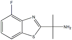 2-Benzothiazolemethanamine,4-fluoro-alpha,alpha-dimethyl-(9CI) Structure