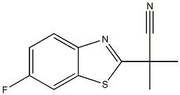 2-Benzothiazoleacetonitrile,6-fluoro-alpha,alpha-dimethyl-(9CI)|