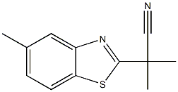 2-Benzothiazoleacetonitrile,alpha,alpha,5-trimethyl-(9CI) Structure