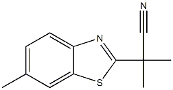 2-Benzothiazoleacetonitrile,alpha,alpha,6-trimethyl-(9CI) Structure