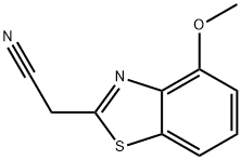 4-甲氧基-2-苯并噻唑乙腈, 157764-02-8, 结构式
