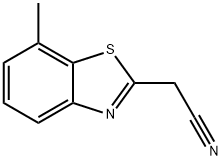 2-Benzothiazoleacetonitrile,7-methyl-(9CI),157764-12-0,结构式