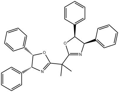 2,2-双[2-(4R,5S二苯基-1,3-噁唑啉基)]丙烷,157904-67-1,结构式
