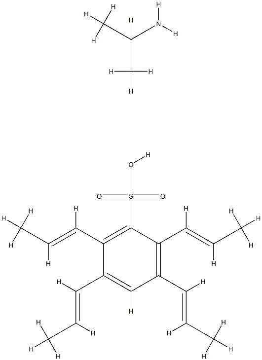 Benzenesulfonic acid, (tetrapropenyl)-, compd. with 2-propanamine (1:1) Struktur