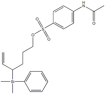4'-디메틸페닐실릴-1'-헥센-6'-일4-(아세틸아미노)벤젠설포네이트