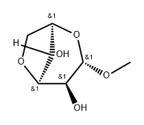 1-O-Methyl-3,6-anhydro-α-D-mannopyranose 结构式