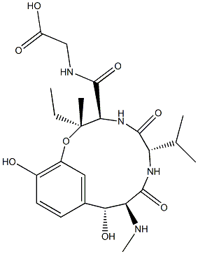 ウスチロキシンD 化学構造式