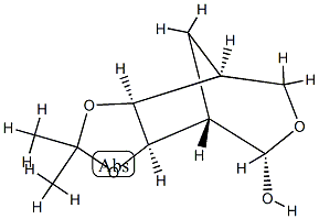 4,8-Methano-1,3-dioxolo[4,5-d]oxepin-5-ol,hexahydro-2,2-dimethyl-,[3aR-(3a-alpha-,4-bta-,5-alpha-,8-bta-,8a-alpha-)]-(9CI) Struktur