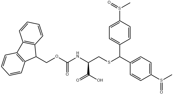 (9H-Fluoren-9-yl)MethOxy]Carbonyl Cys(Msbh)-OH Struktur