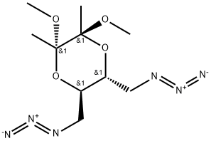 (2S,3S,5R,6R)-5,6-Bis(azidoMethyl)-2,3-diMethoxy-2,3-diMethyl-1,4-dioxane Struktur