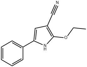 1H-Pyrrole-3-carbonitrile,2-ethoxy-5-phenyl-(9CI) Structure