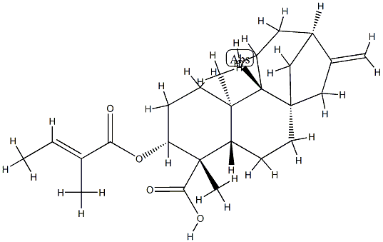 3α-チグロイルオキシプテロカウレン L3 化学構造式