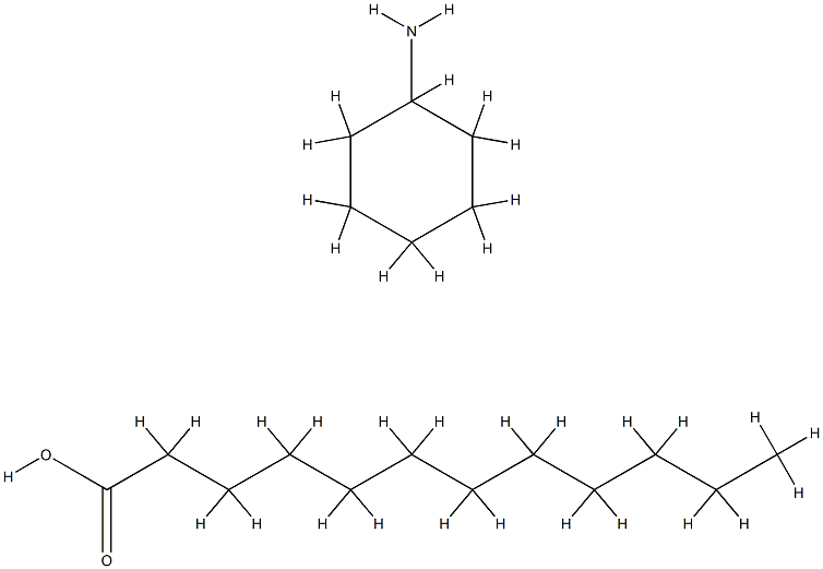 lauric acid, compound with cyclohexylamine (1:1) Struktur