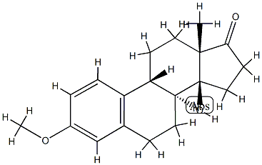(8α,9β)-14β-Hydroxy-3-methoxyestra-1,3,5(10)-trien-17-one 结构式