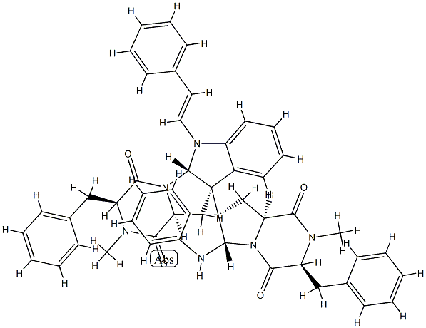 1'-(2-phenylethylene)ditryptophenaline 结构式