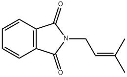 N-(3-メチル-2-ブテニル)フタルイミド 化学構造式