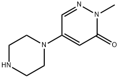 2-methyl-5-(1-piperazinyl)-3(2H)-pyridazinone(SALTDATA: 1.94HCl 1.5H2O),159430-53-2,结构式