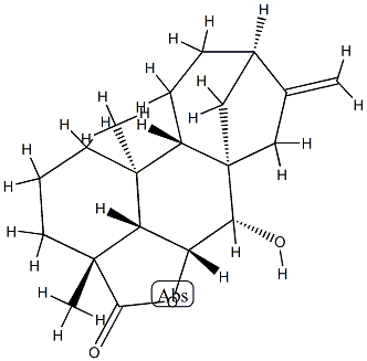 6α,7α-Dihydroxykaur-16-en-18-oic acid γ-lactone,15959-13-4,结构式